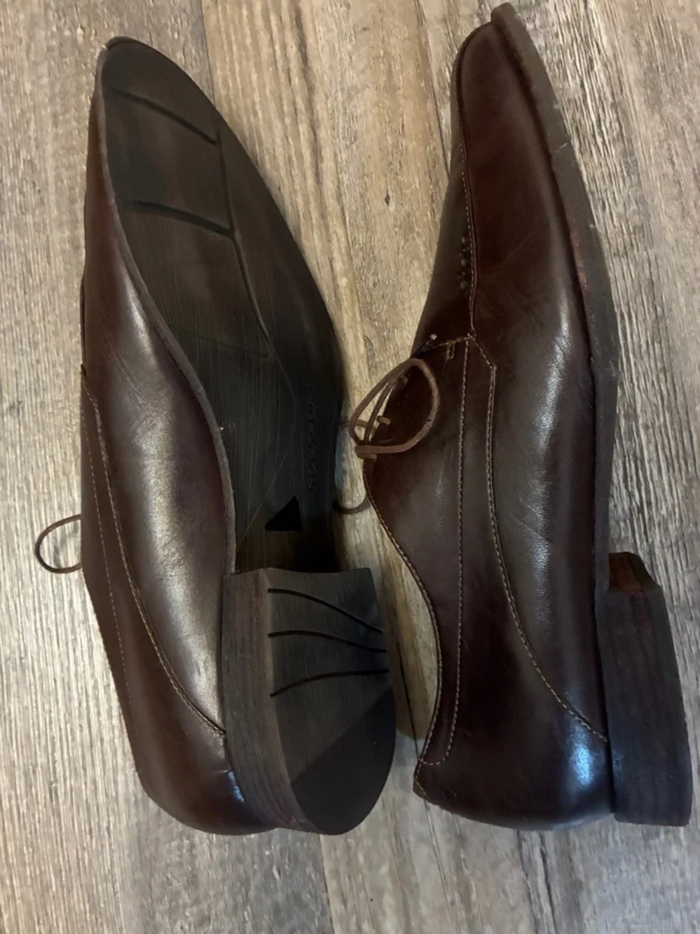 Rockport by Adidas Classic Dark Brown Leather Men's Tie Oxfords Size 11 Comfy